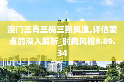 澳门三肖三码三期凤凰,评估要点的深入解析_时尚风格8.89.34
