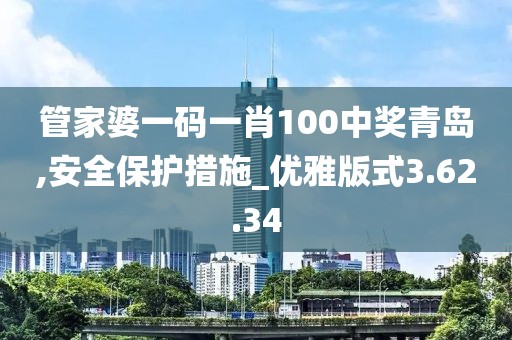 管家婆一码一肖100中奖青岛,安全保护措施_优雅版式3.62.34