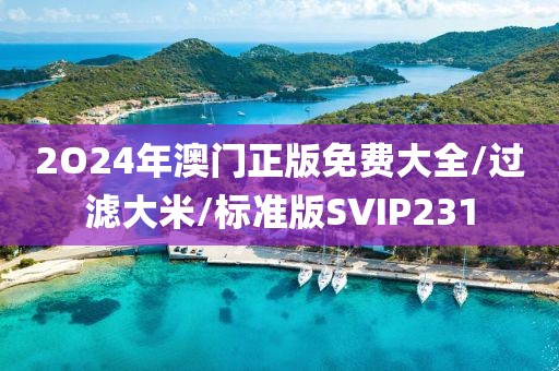 2O24年澳门正版免费大全/过滤大米/标准版SVIP231