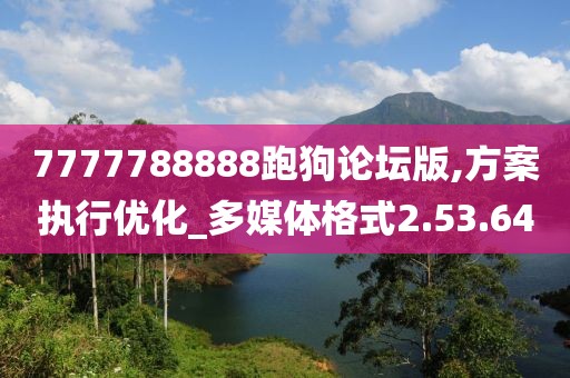 7777788888跑狗论坛版,方案执行优化_多媒体格式2.53.64