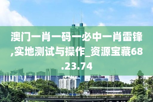 澳门一肖一码一必中一肖雷锋,实地测试与操作_资源宝藏68.23.74