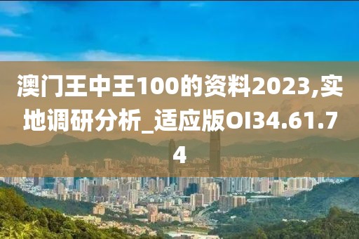 澳门王中王100的资料2023,实地调研分析_适应版OI34.61.74
