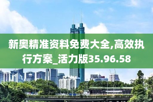 新奥精准资料免费大全,高效执行方案_活力版35.96.58