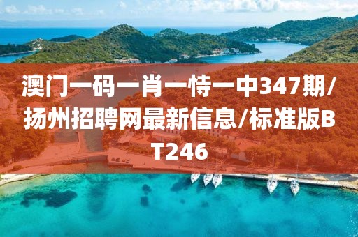 澳门一码一肖一恃一中347期/扬州招聘网最新信息/标准版BT246