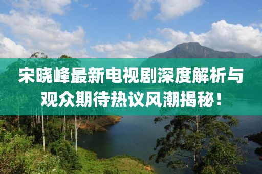 宋晓峰最新电视剧深度解析与观众期待热议风潮揭秘！