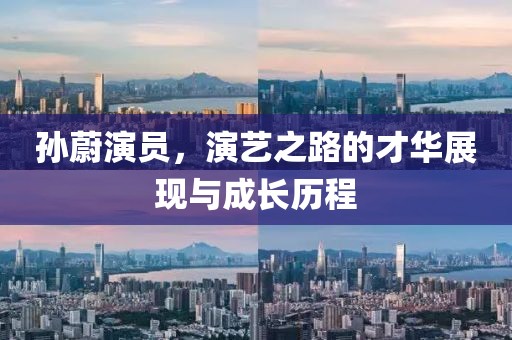 孙蔚演员，演艺之路的才华展现与成长历程