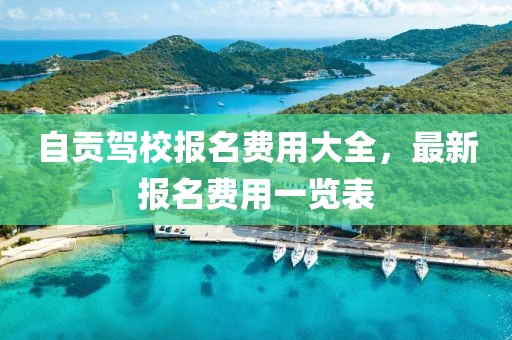 自贡驾校报名费用大全，最新报名费用一览表