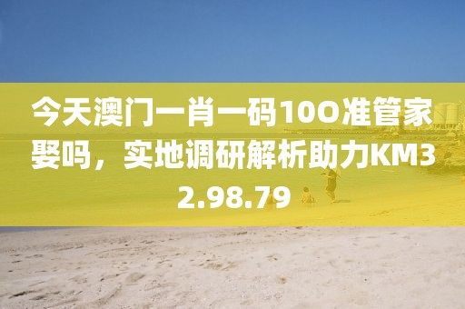今天澳门一肖一码10O准管家娶吗，实地调研解析助力KM32.98.79