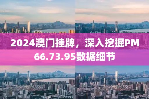 2024澳门挂牌，深入挖掘PM66.73.95数据细节