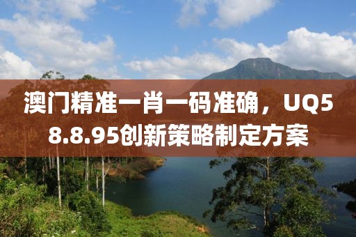 澳门精准一肖一码准确，UQ58.8.95创新策略制定方案