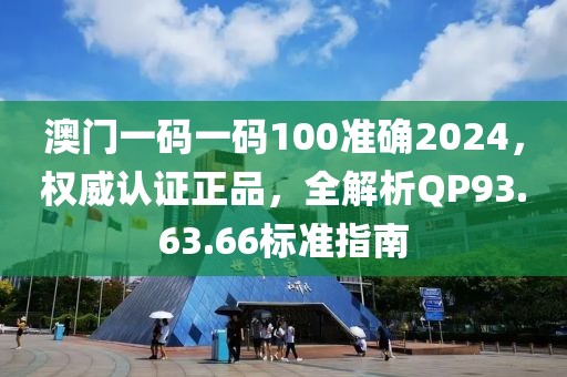 澳门一码一码100准确2024，权威认证正品，全解析QP93.63.66标准指南