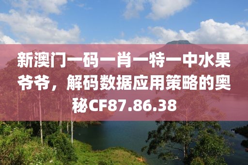 新澳门一码一肖一特一中水果爷爷，解码数据应用策略的奥秘CF87.86.38
