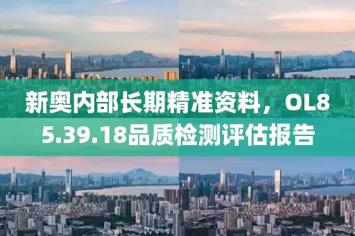 新奥内部长期精准资料，OL85.39.18品质检测评估报告