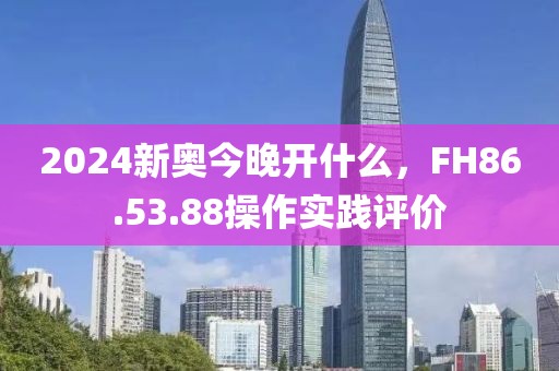 2024新奥今晚开什么，FH86.53.88操作实践评价