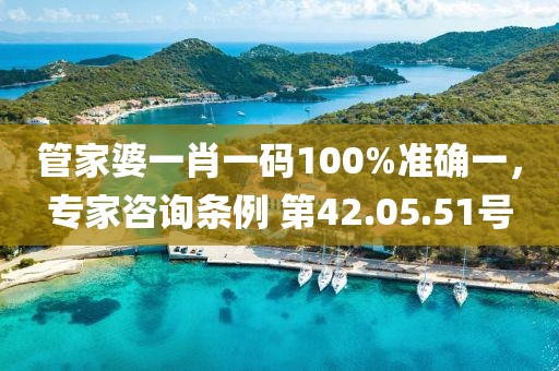 管家婆一肖一码100%准确一，专家咨询条例 第42.05.51号