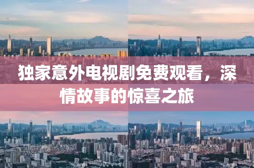 独家意外电视剧免费观看，深情故事的惊喜之旅