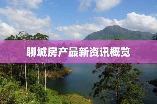 聊城房产最新资讯概览