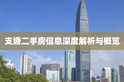 支塘二手房信息深度解析与概览