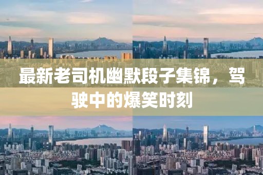 最新老司机幽默段子集锦，驾驶中的爆笑时刻