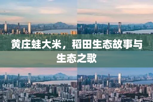 黄庄蛙大米，稻田生态故事与生态之歌