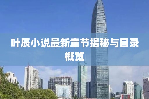 叶辰小说最新章节揭秘与目录概览