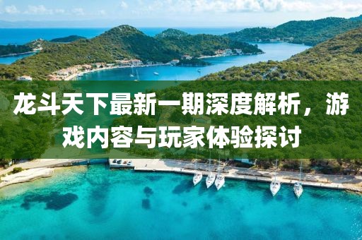 龙斗天下最新一期深度解析，游戏内容与玩家体验探讨