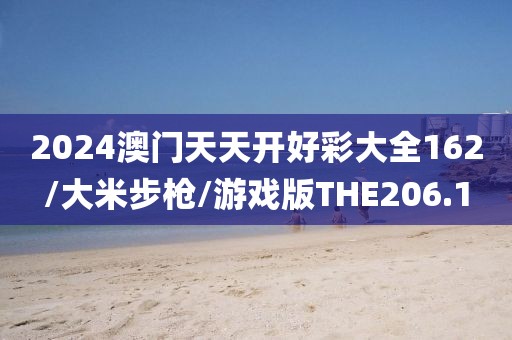 2024澳门天天开好彩大全162/大米步枪/游戏版THE206.1