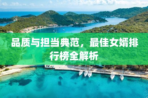 品质与担当典范，最佳女婿排行榜全解析