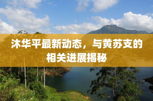 沐华平最新动态，与黄苏支的相关进展揭秘