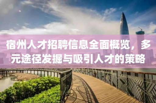 宿州人才招聘信息全面概览，多元途径发掘与吸引人才的策略