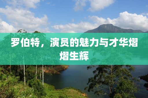 罗伯特，演员的魅力与才华熠熠生辉