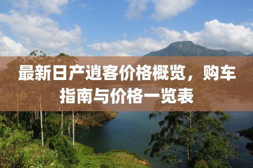 最新日产逍客价格概览，购车指南与价格一览表