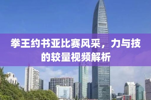 拳王约书亚比赛风采，力与技的较量视频解析