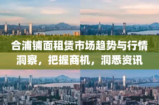 合浦铺面租赁市场趋势与行情洞察，把握商机，洞悉资讯