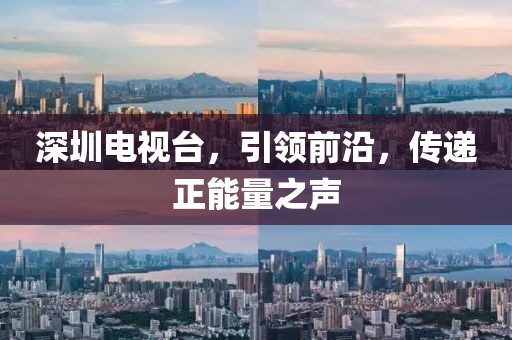 深圳电视台，引领前沿，传递正能量之声