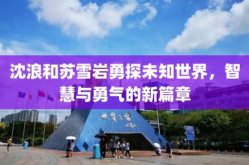 沈浪和苏雪岩勇探未知世界，智慧与勇气的新篇章