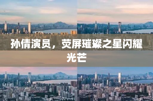 孙倩演员，荧屏璀璨之星闪耀光芒