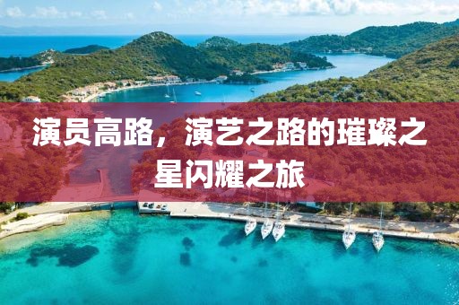 演员高路，演艺之路的璀璨之星闪耀之旅