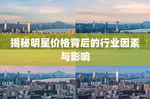 揭秘明星价格背后的行业因素与影响