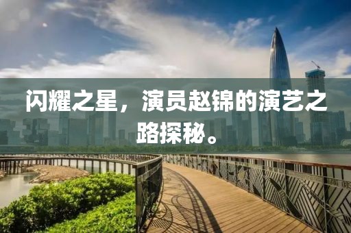 闪耀之星，演员赵锦的演艺之路探秘。