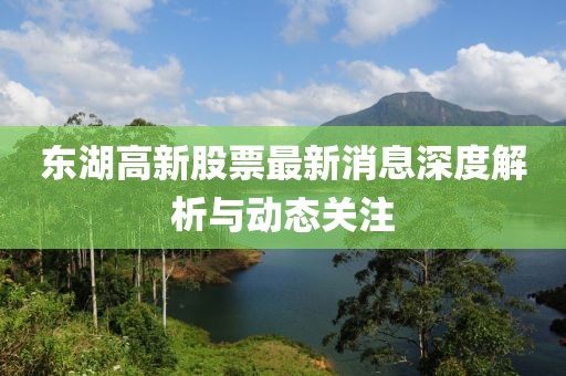 东湖高新股票最新消息深度解析与动态关注