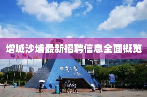 增城沙埔最新招聘信息全面概览