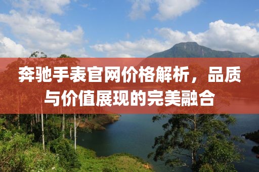 奔驰手表官网价格解析，品质与价值展现的完美融合