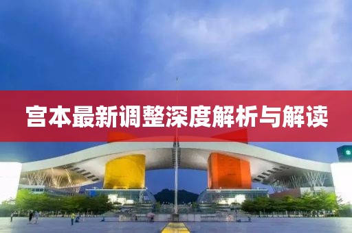 宫本最新调整深度解析与解读