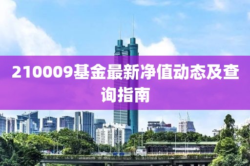 210009基金最新净值动态及查询指南