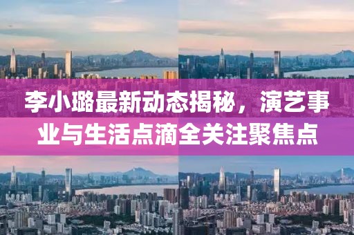 李小璐最新动态揭秘，演艺事业与生活点滴全关注聚焦点