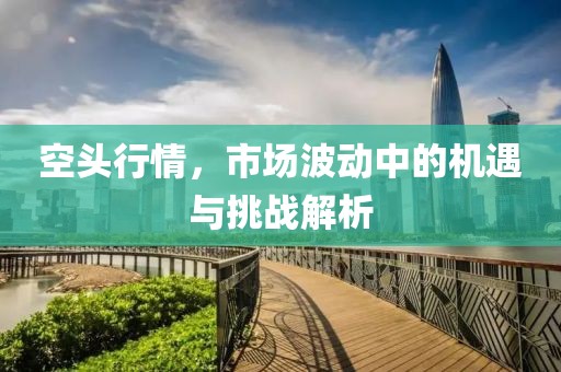 空头行情，市场波动中的机遇与挑战解析