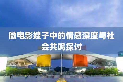 微电影嫂子中的情感深度与社会共鸣探讨