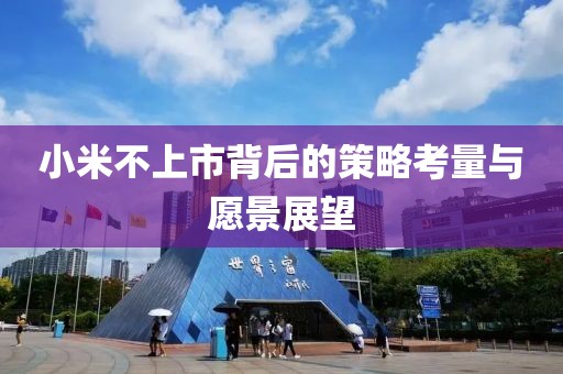 小米不上市背后的策略考量与愿景展望