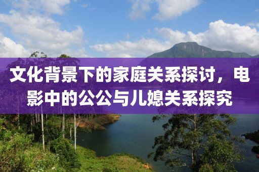 文化背景下的家庭关系探讨，电影中的公公与儿媳关系探究
